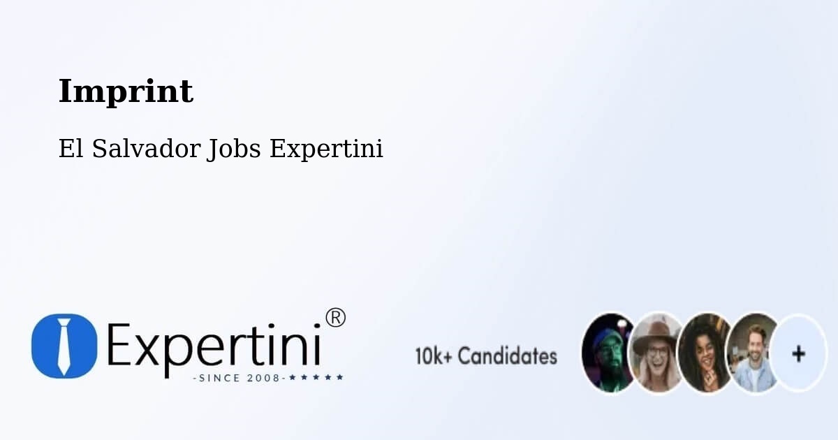 Imprint – San Martín - El Salvador Jobs Expertini